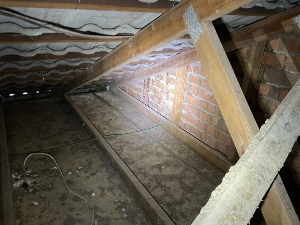dusty roof cavity